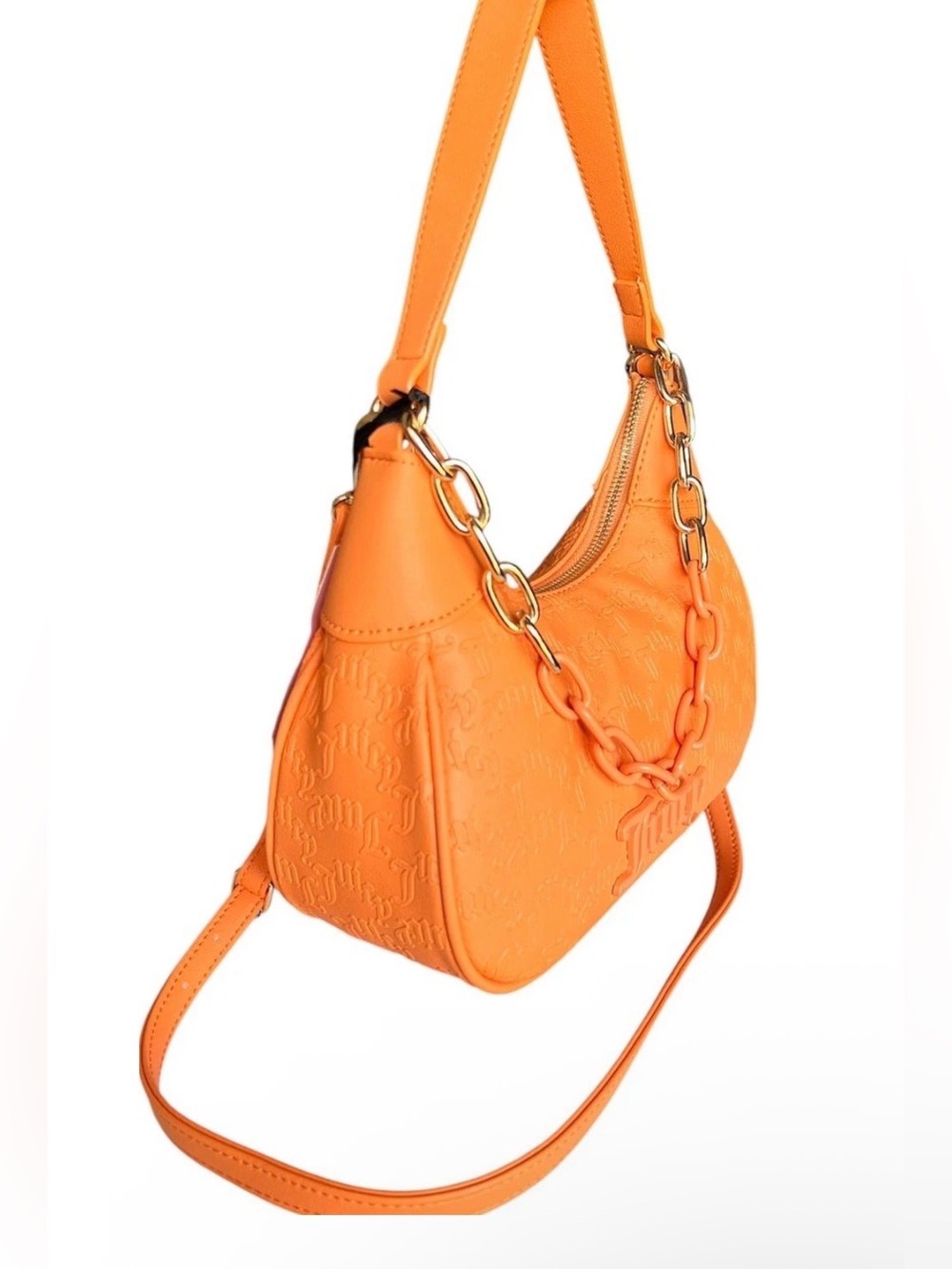Juicy Couture NWT Can’t Tame Her Orange
Crush Apricot Shoulder Bag w/Crossbody - Picture 2 of 3